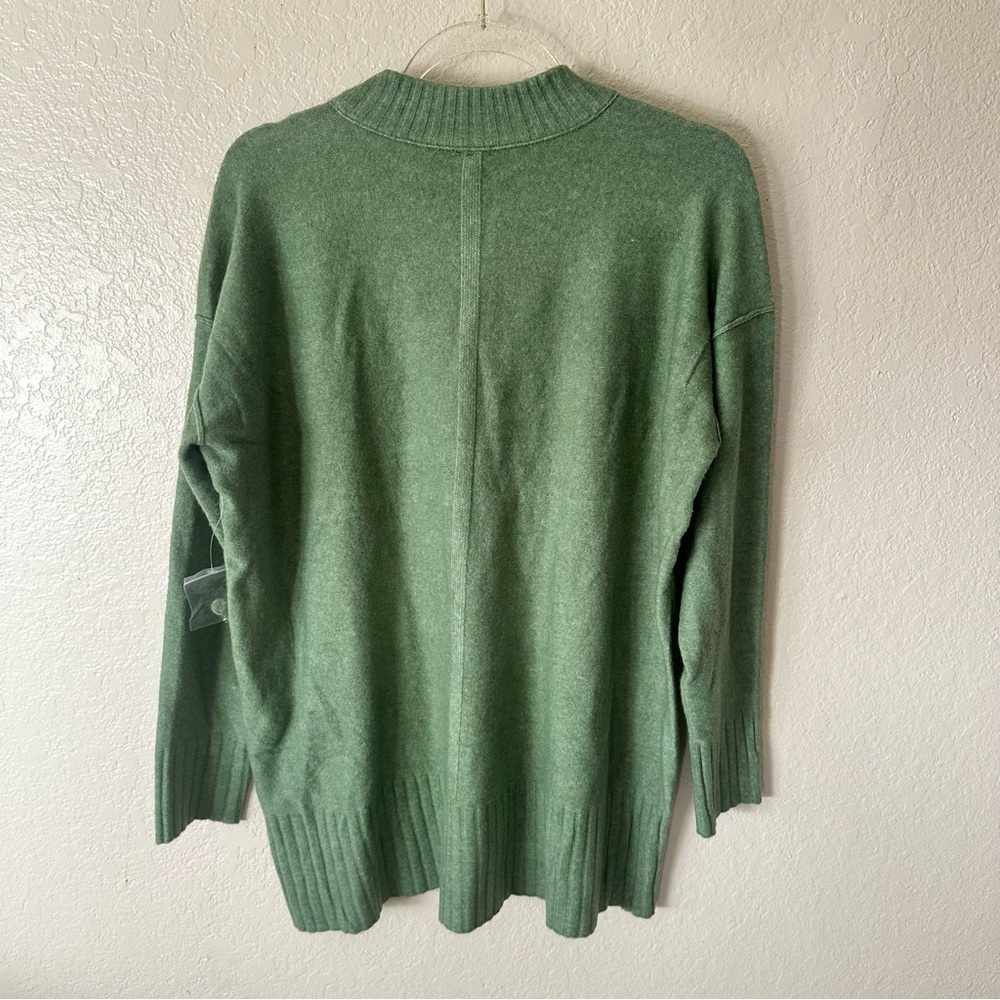 New Free People Phoebe High-Low Tunic Sweater green size XS - Picture 9 of 9